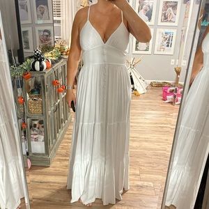 white maxi dress